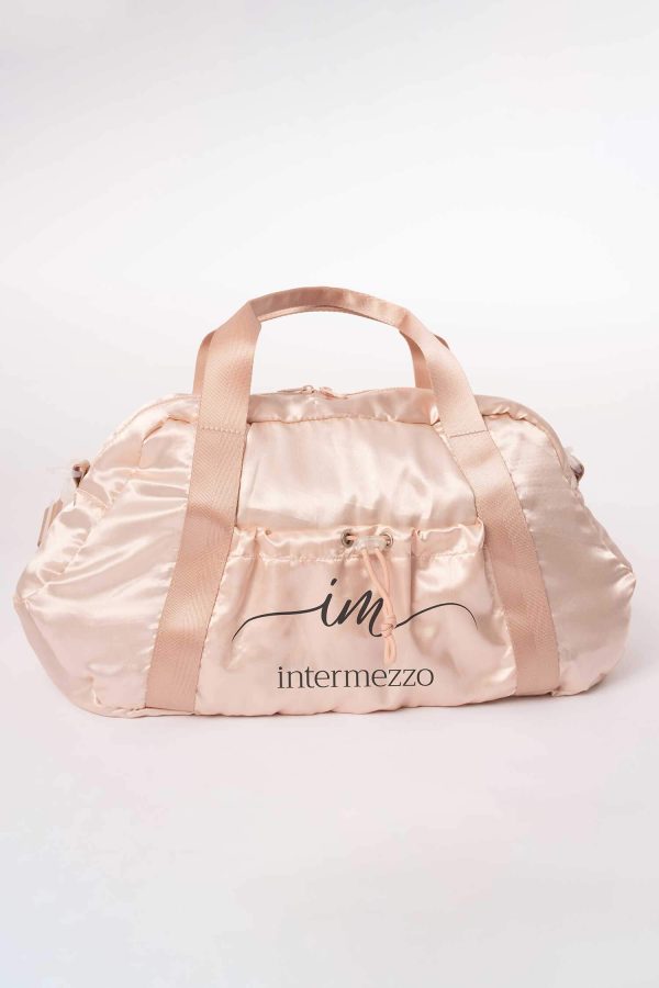 Розова спортна чанта за танци Intermezzo Fenella със „shiny“ ефект.
