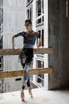 Zidans 2 Sleeves Leotard – Mud Front View.
