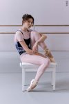 Zidans Strap Leotard Ink Strokes – Artistic Print Front