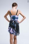 Zidans Strap Leotard Ink Strokes – Artistic Print Front