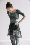 Zidans 2 Sleeves Leotard – Mud Front View.