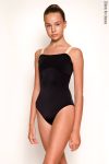 Zidans Strap Leotard Black & Beige