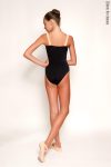 Zidans Strap Leotard Black & Beige
