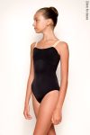 Zidans Strap Leotard Black & Beige
