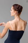 Zidans Strap Leotard Black & Beige
