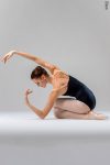 Zidans Strap Leotard Black & Beige