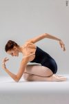 Zidans Strap Leotard Black & Beige