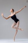 Zidans Strap Leotard Black & Beige