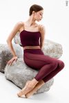 Zidans Lines Leotard Wine – Vertical Design Front
