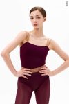 Zidans Lines Leotard Wine – Vertical Design Front