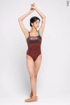 Zidans Strap Leotard Ground – Matte and Shiny Contrast