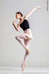 Zidans Strap Leotard Black & Beige