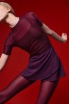 Zidans Short Wrap Skirt Fig – Front View