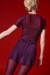 Zidans Short Wrap Skirt Fig – Front View
