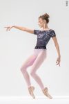 Zidans T-leotard Steel Spray – Cap Sleeve Design