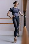 Zidans Strap Leotard Steel Spray – Unique Industrial Print