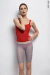 Zidans Strap Leotard Scarlet