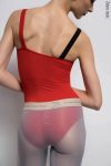 Zidans Strap Leotard Scarlet