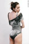 Zidans T-leotard Mud – Cap Sleeve Design