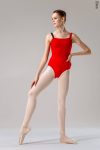 Zidans Strap Leotard Scarlet