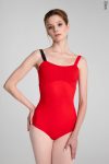 Zidans Strap Leotard Scarlet