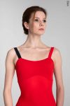 Zidans Strap Leotard Scarlet