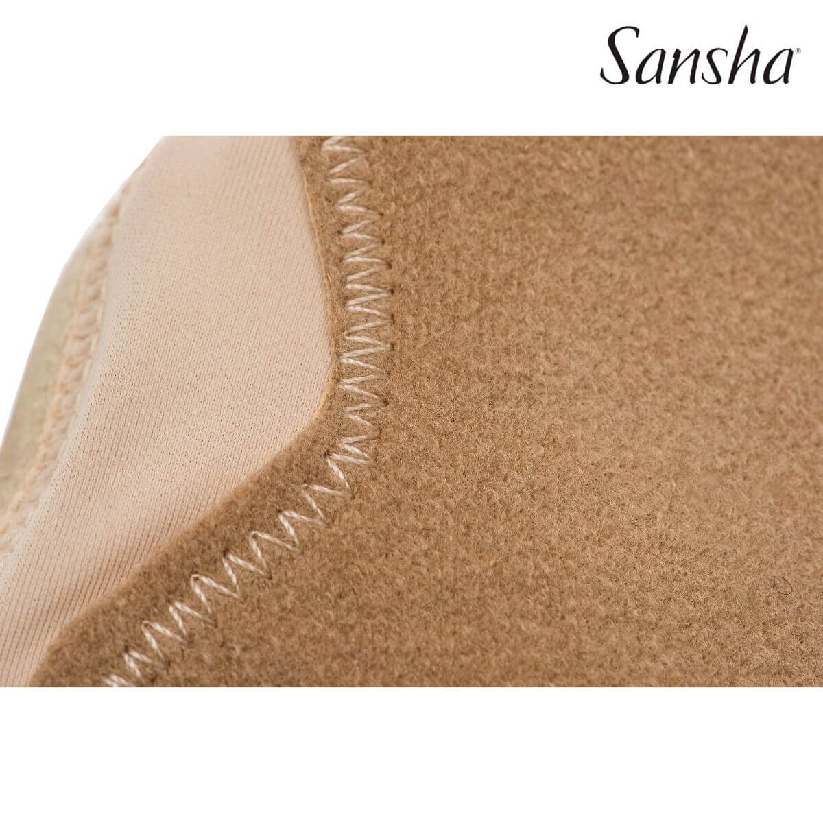 Sansha Modern Dance Shoes SOLO6 Light Tan - Studio View. Обувки протектори за съвременни танци Sansha SOLO6 в телесен цвят от еластична мрежа.