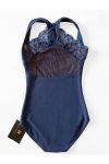Harmony Dark Blue Ballet Leotard Front View