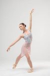 Mara Dancewear Diana Peony Floral Ballet Leotard Front View