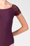 Short Sleeve Ballet Uniform Leotard – Front View.