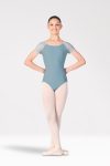 Short Sleeve Ballet Uniform Leotard – Front View.