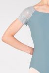 Short Sleeve Ballet Uniform Leotard – Front View.