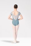 Short Sleeve Ballet Uniform Leotard – Front View.