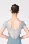 Short Sleeve Ballet Uniform Leotard – Front View.