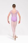 Short Sleeve Ballet Uniform Leotard – Front View.