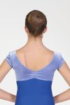 Short Sleeve Velvet Ballet Leotard – Front View