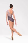 Short Sleeve Ballet Uniform Leotard – Front View.