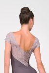 Short Sleeve Ballet Uniform Leotard – Front View.