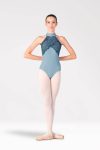 American Neckline Ballet Leotard with Lace – Front View.