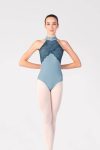 American Neckline Ballet Leotard with Lace – Front View.