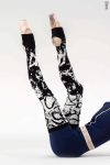 Zidans Knitted Asphalt Legwarmers – Pair Front View