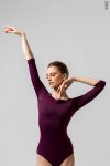 Zidans 2 Sleeves Leotard Wine – Front View
